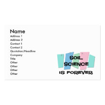 Soil Science Is Forever Business Card Template
