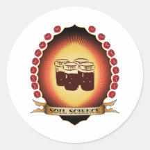 Soil Science Mandorla Round Sticker