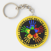 Soins de santé de chiropractie porte-clé