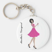Soiree on Martha's Vineyard White Keychain