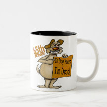 soixante-cinquième Tasse de cadeaux d'anniversaire