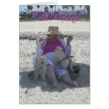 soixante-dixième anniversaire, chiens, carte de pl