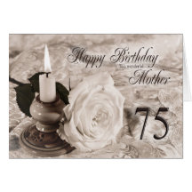 soixante-quinzième La carte d'anniversaire pour la