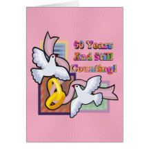 soixantième Cadeaux d'anniversaire de mariage Carte