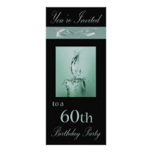 soixantième Invitation personnalisée de fête d'ann