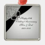 soixantième Ornement d'anniversaire de mariage
