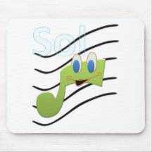 Sol - Notas Musicais Mousepad