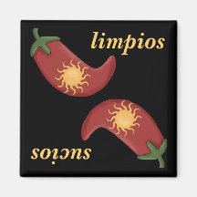 Sol y Chile Hot and Spicy Fun Dishwasher Fridge Magnets