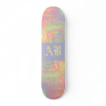 Solar Burst, Fractal Art. Colorful. Custom Skate Board