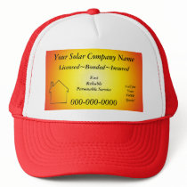 Solar Company Ad Hat