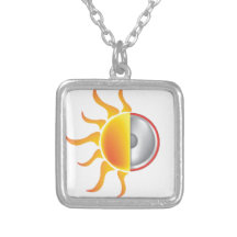 solar energy personalized necklace