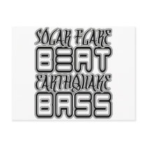 Solar Flare BEAT Earthquake BASS Postcards
