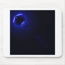 Solar flare Blue Mouse Pads