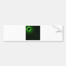 Solar flare Green Bumper Stickers