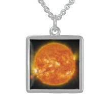 Solar Flare or Coronal Mass Ejection on Sun Jewelry