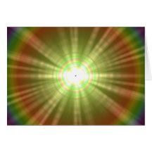 Solar flare star burst design greeting card