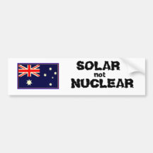 SOLAR NOT NUCLEAR BUMPER STICKERS