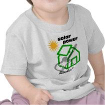 Solar p0wer rocks! tees
