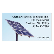 Solar Panels Business Card