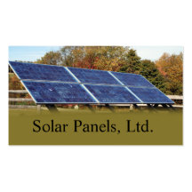 Solar Panels Business Card