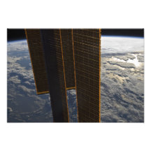 Solar panels of the International Space Station Photo