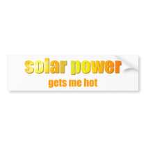 Solar Power Hot! Bumpersticker