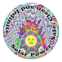 Solar Power: Safe, Clean and Infinite. stickers