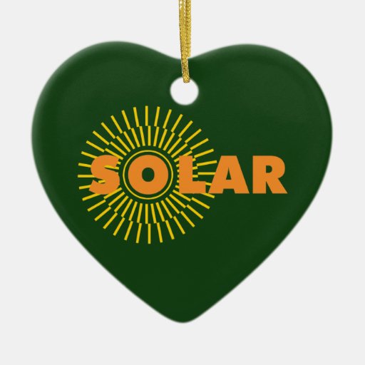 solar power sun ceramic heart ornament zazzle solar power sun ceramic heart ornament zazzle