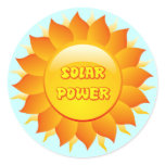 SOLAR POWER SUN stickers