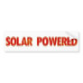 Solar Powered Bumper Sticker