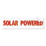 Solar Powered bumper stickers