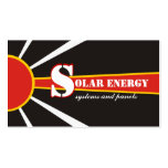 Solar/sun Energy/Power alternative sources business cards