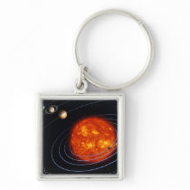 Solar System 8 keychains