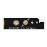Solar System Best Grand Pa Bumper Sticker bumper stickers