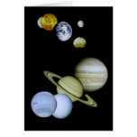Solar System Card Space - Astronomy Science gift