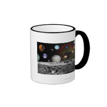 Solar System Montage of Voyager Images Coffee Mug