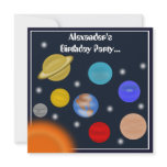 Solar System Outer Space Birthday Party invitations