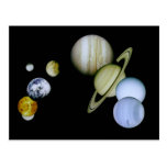 Solar System Postcard - Astronomy Science gift