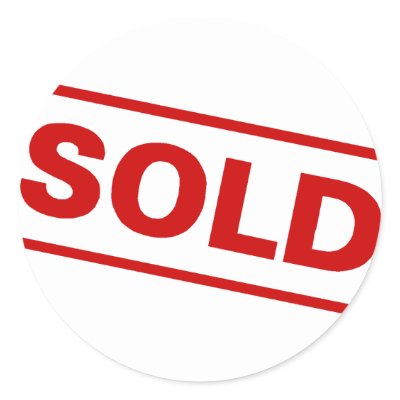 Sold Stickers by CelebrationZazzle