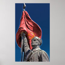 Soldat de communiste d'armée de libération affiches