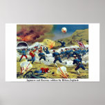 Soldats japonais et russes par Hibino, Fujitarō Posters