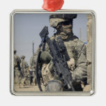 Soldier armed with a MK-48 Ornaments