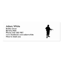 Soldier Business Cards