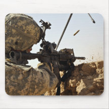 soldier engages enemy forces mouse pad