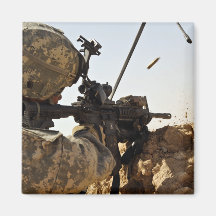 soldier engages enemy forces refrigerator magnets