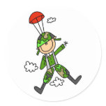 Soldier Jumper Round Sticker