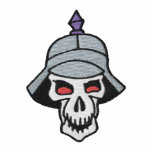 Soldier Skull Embroidered Shirt