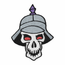 Soldier Skull Embroidered Shirt
