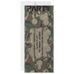 Soldier theme party invitation
