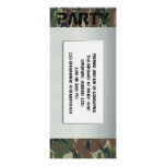 Soldier theme party invitation